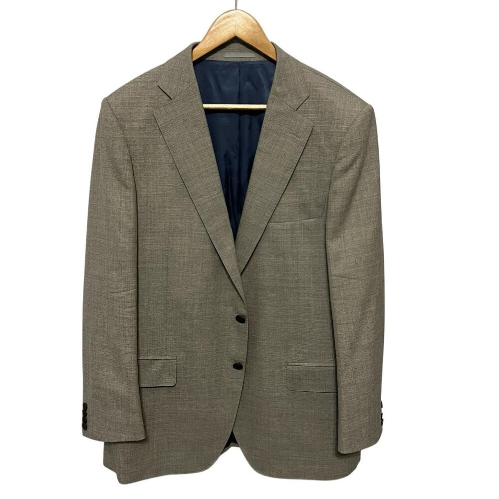 SuitSupply Gray Pure Wool Blazer Sport Coat 46 Super 110s